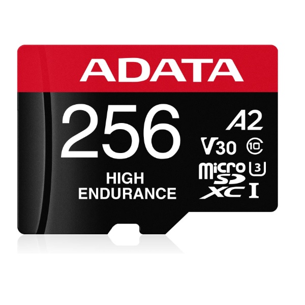 Memoria ADATA 256GB MicroSD High Endurance A2 con adaptador SD Alta resitencia/videovigilancia - Kingston