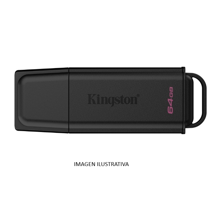 Memoria Kingston 64GB USB 3.2 Gen 1 Exodia negro/morado DTXG2/64GB - Código: DTXG2/64GB | Compra en Guadalajara