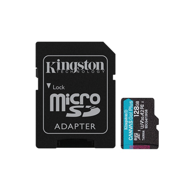 MEMORIA FLASH MICRO SD KINGSTON SDXC CANVAS GO PLUS 128GB 200MB/S UHS-I U3 V30 C/ADAPTADOR SDCG4/128GB - Verbatim