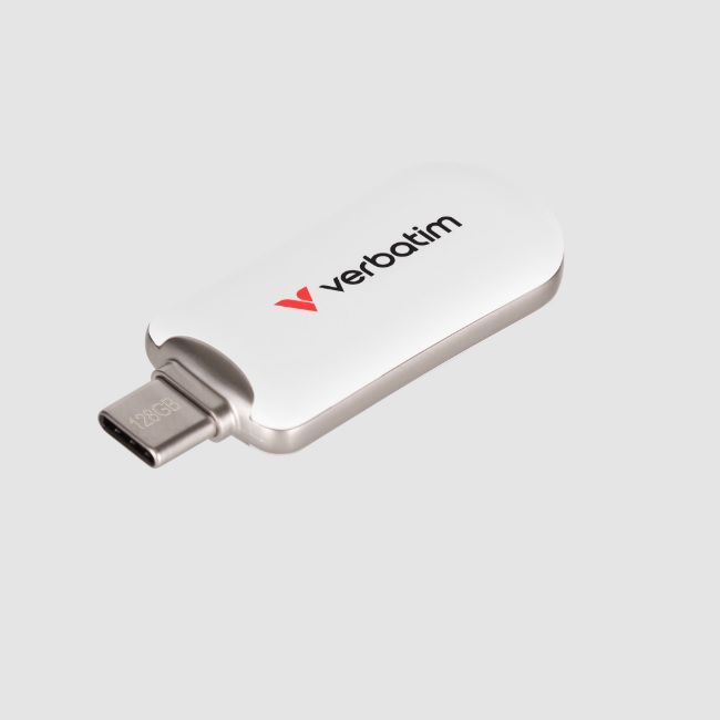 Memoria Verbatim Plectra 128GB USB-C Flash Drive color Blanco - Sandisk