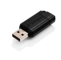 Memoria Verbatim 16GB Pinstripe retractil modelo VB49063 color Negro - Teamgroup