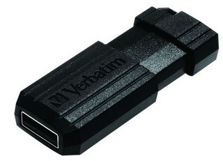 Memoria Verbatim 8GB Pinstripe modelo VB49062 color Negro Retract - Kingston