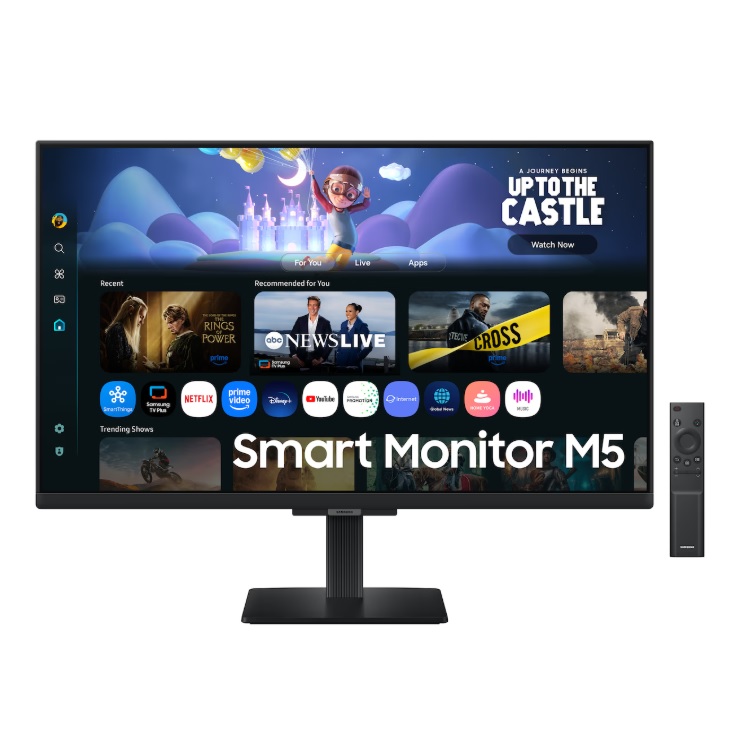 MONITOR LED SAMSUNG 27 PULGADAS /SMART MONITOR M5/ FHD 1920 X 1080/ VA/ PLANO/ HDMI /BT/ WIFI/ 60 HZ/ NEGRO - Samsung