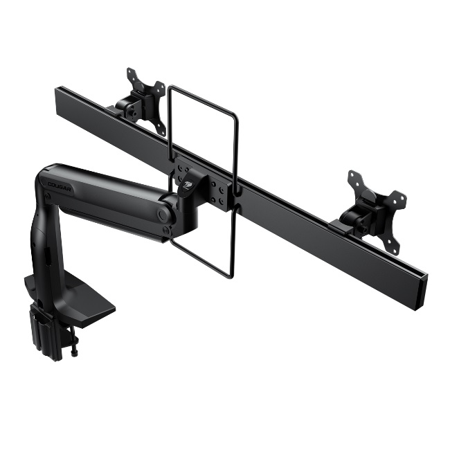 Soporte de Escritorio Cougar DUO350 para 2 Monitores de alta resistencia VESA con Movimientos de ajustes - Aoc
