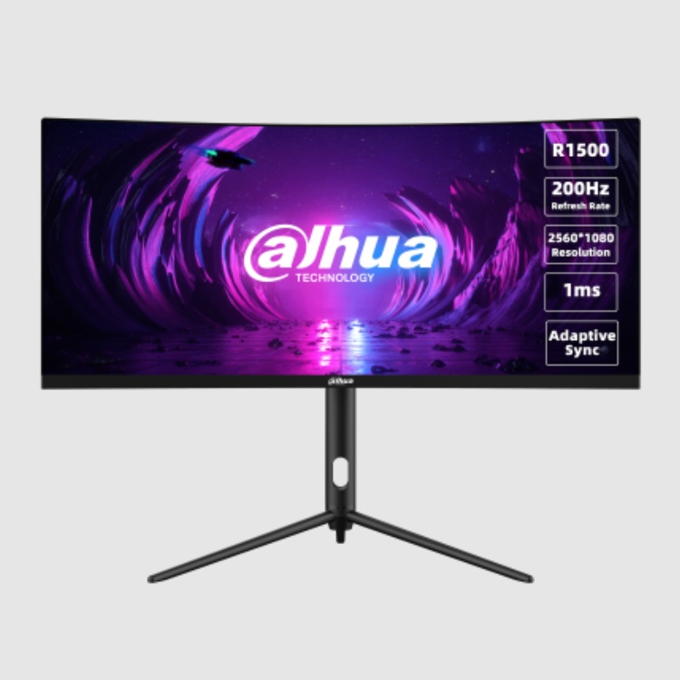 Monitor Dahua Gamer curvo DHI-LM34-E330CA 30 pulg WQHD 25601080 Freesync 200HZ HDMI DP Negro Dhi Lm30 E330ca