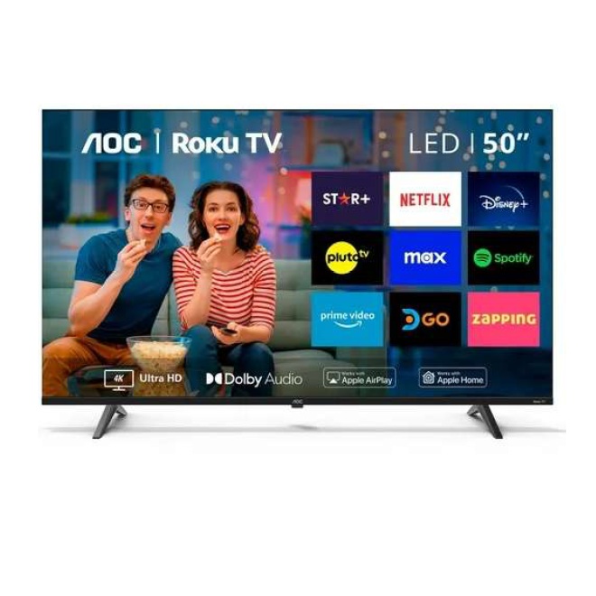Smart TV AOC 50 pulg RokuTv 4K 38402160 Wifi 3HDMI 1USB Ethernet VESA - Viewsonic