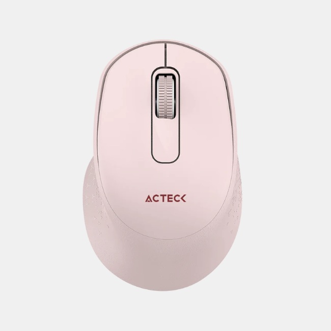 Mouse Acteck inalambrico Optimize Ergo MI470 Advanced Rosa 2.4 GHz 1600 DPI Compatible con Mac y Windows - Dell