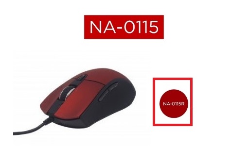 Mouse Naceb Technology NA-0115R Mouse Naceb Technology NA-0115R Rojo 6 Botones Alámbrico Óptico 800 - 2400 DPI - Código: NA-0115R | Compra en Guadalajara
