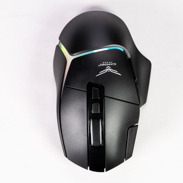 Mouse gaming Naceb inalambrico ergomico Setara Dynasty Negro de 800 a 10000 DPI con iluminacion RGB triple conexion NA-2635 - Código: NA-2635 | Compra en Guadalajara