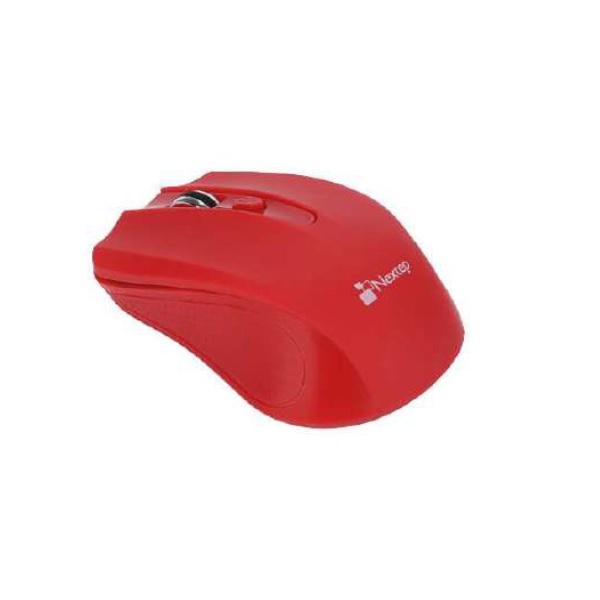 Mouse Nextep Inal  mbrico Usb Color Rojo 1600 Dpi Bater  as Incluidas NE-411 - NE-411