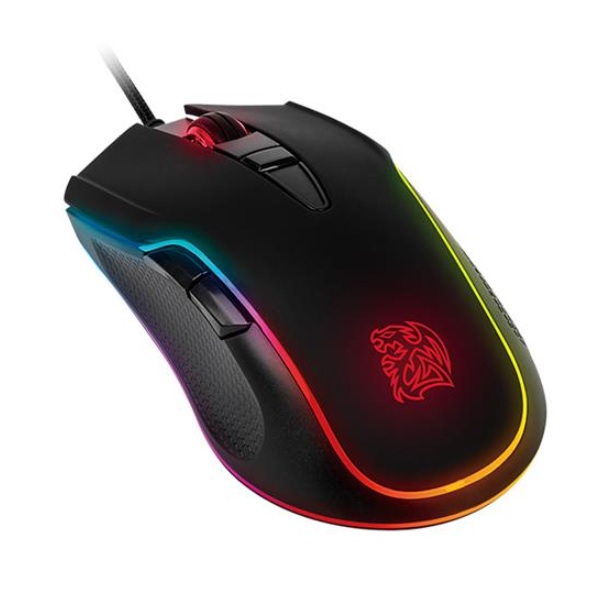 Tt eSPORTS NEROS RGB - Ratón - diestro y zurdo - óptico - 6 botones - cableado - USB - negro - Código: EMO-NRR-WDOTBK-01 | Compra en Guadalajara