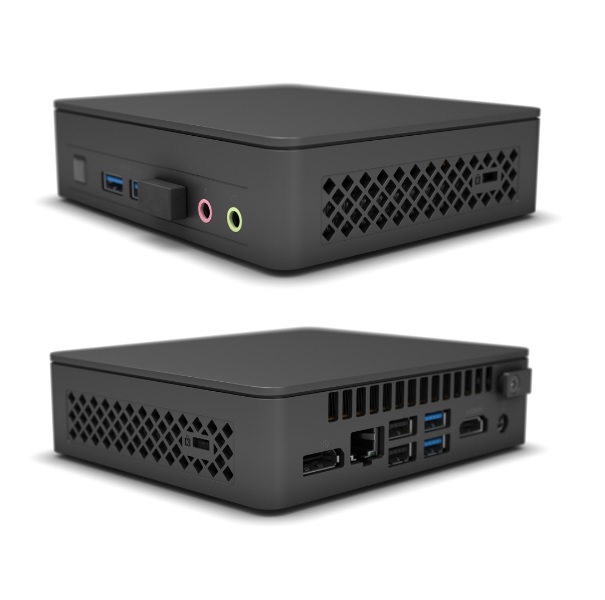 Intel Next Unit of Computing 11 Essential Kit - NUC11ATKC4 - Limitado - miniordenador - 1 x Celeron N5105 / hasta 2.9 GHz - RAM 0 GB - UHD Graphics - Gigabit Ethernet - Código: BNUC11ATKC40001 | Compra en Guadalajara