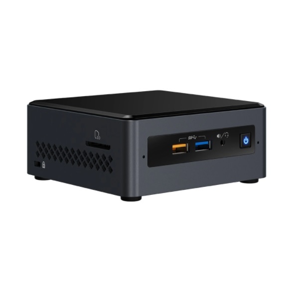 Intel Next Unit of Computing Kit NUC7CJYHN - Limitado - miniordenador - 1 x Celeron J4005 / hasta 2.7 GHz - RAM 0 GB - UHD Graphics 600 - Gigabit Ethernet - 802.11a/b/g/n/ac Bluetooth 5.0 - Código: BOXNUC7CJYHN1 | Compra en Guadalajara