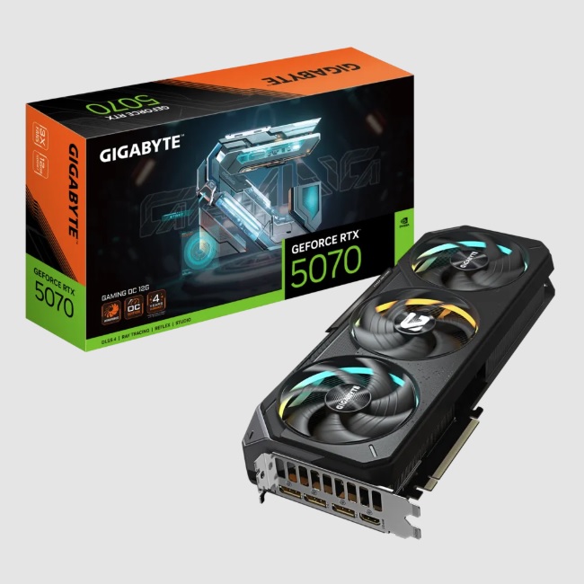 Tarjeta de Video Gigabyte NVIDIA GeForce RTX 5070 GAMING OC 12GB 192-bit GDDR7 PCI Express x16 5.0 GV-N5070GAMING OC-12GD - Gigabyte