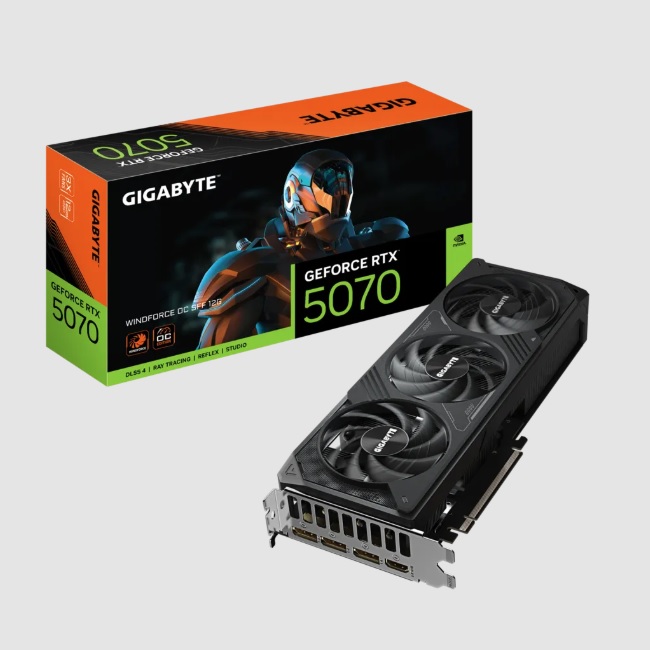 TARJETA DE VIDEO GIGABYTE GV-N5070WF3OC-12GD / RTX 5070 / 12GB GDDR7 / PCIE 5.0 / GAMING - Código: GV-N5070WF3OC-12GD | Compra en Guadalajara