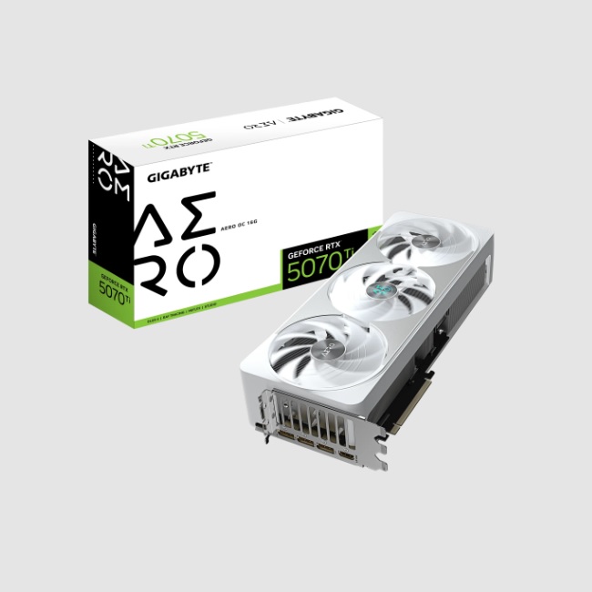 TARJETA DE VIDEO GIGABYTE GV-N507TAERO OC-16GD / RTX 5070 TI / GDRR7 16 GB / PCIE 5.0 / DP 2.1 / HDMI 2.1 / GAMA ALTA - Pny