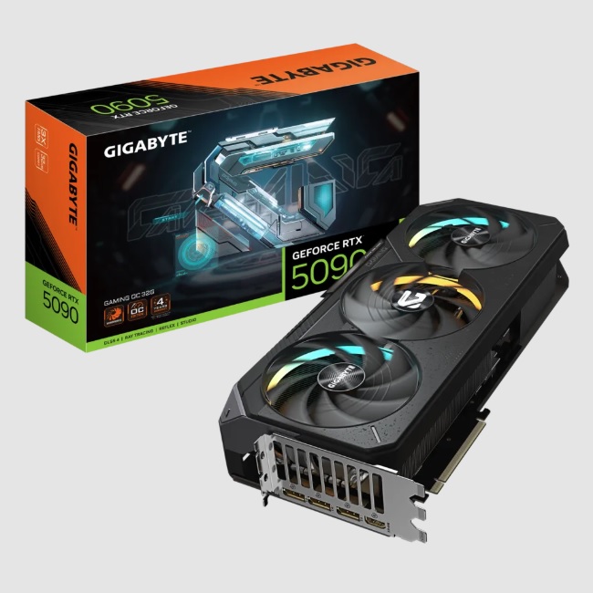 TARJETA DE VIDEO GIGABYTE GV-N5090GAMING OC-32GD RTX 5090 32GB GDDR7PCIE 5.01HDMI3DP3 FAN - Gigabyte