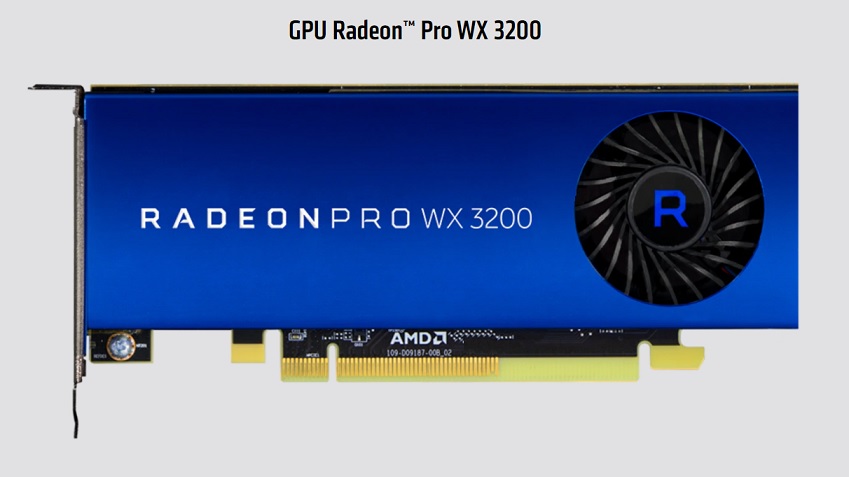 TJ VIDEO AMD 4GB RADEON PRO WX 3200 100-506115 GDDR5 LOW PROFILE 4*MINI DP UPC  - 100-506115