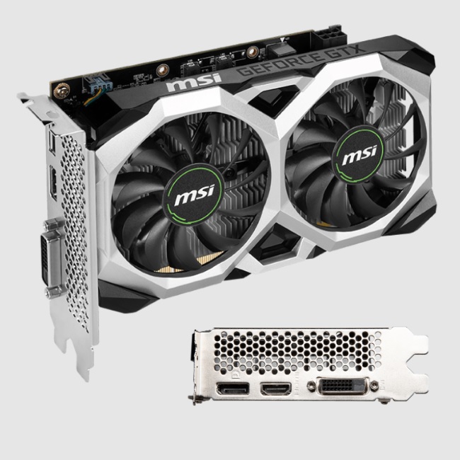 Tarjeta de Video MSI Ventus XS D6 GeForce GTX1650 OC V3 4GB Dual Fan GDDR6 PCIe 3.0 1xDVI-D 1xHDMI 1xDP GTX 1650 D6 VENTUS XS OCV3 - Código: GTX 1650 D6 VENTUS XS OCV3 | Compra en Guadalajara