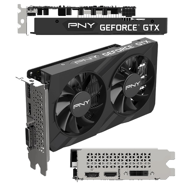 PNY - PCI Express - NVIDIA GeForce GTX 1650 - Código: VCG16514D6DFXPB1 | Compra en Guadalajara