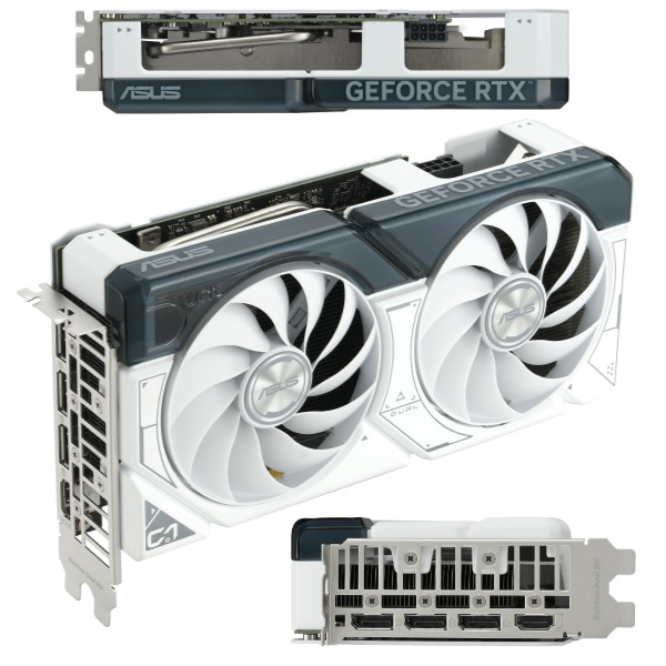 Tarjeta De Video Asus  Dual Rtx4060Ti O8G White  Ddr6  128Bit Pci E 4 0 Hdmi 2 1 3 Dp1 4A Dual Fan - DUAL-RTX4060TI-O8G-WHITE