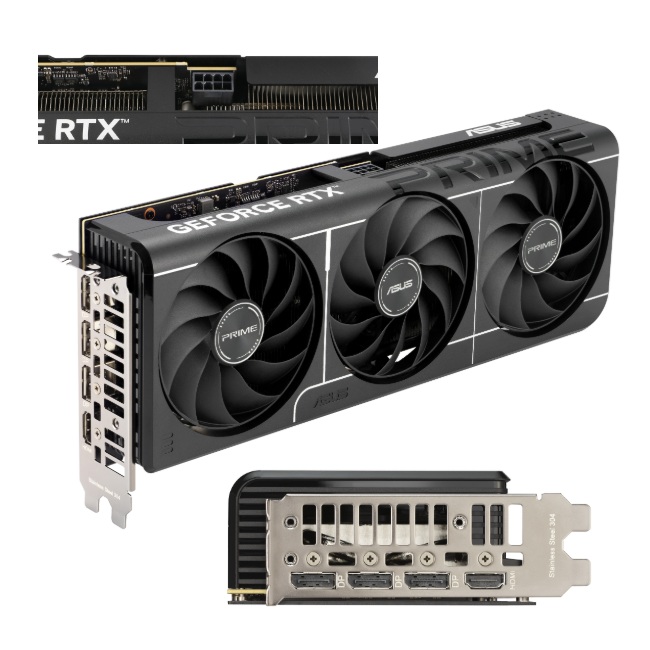 Tarjeta de video Asus 8GB GeForce RTX 5060 TI PRIME 3xfan DDR7 DLSS 4 1xHDMI 3xDP PRIME-RTX5060TI-8G - Gigabyte