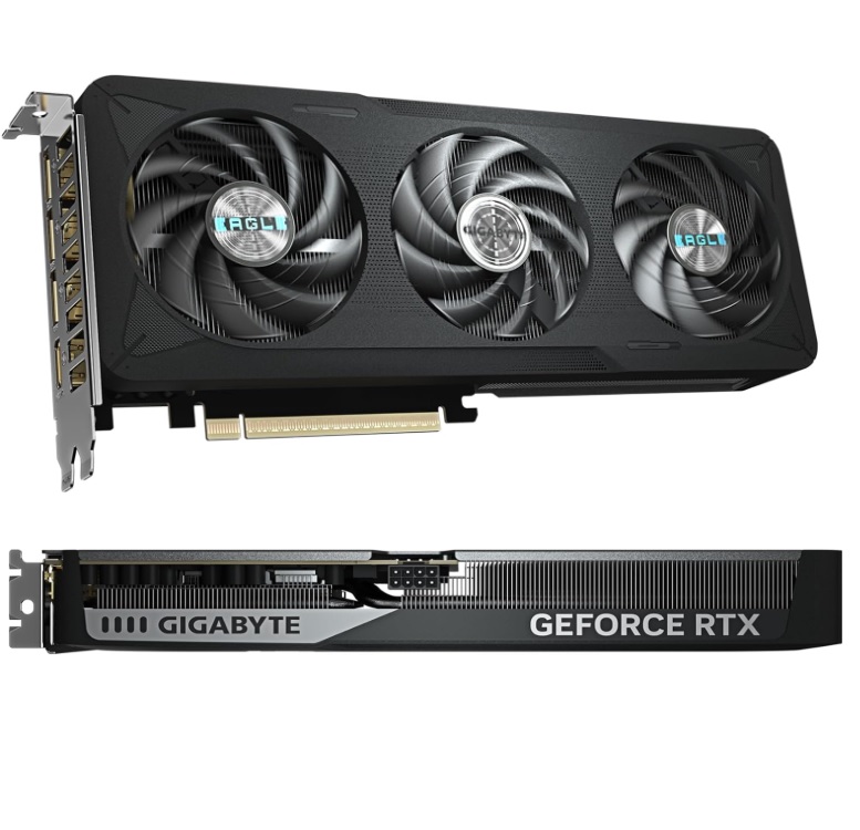 Tarjeta de video Gigabyte 8GB RTX 5060 EAGLE MAX OC GDDR7 PCI-E 5.0 negro xHDMI 3xDP 3xFan GV-N5060EAGLEMAX OC-8GD - Código: GV-N5060EAGLEMAX OC-8GD | Compra en Guadalajara