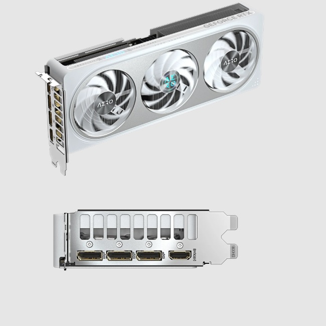Tarjeta de video Gigabyte 8GB RTX 5060 TI AERO GDDR7 PCI-E 5.0 blanco 1xHDMI 3xDP 3xFan GV-N506TAERO OC-8GD - Código: GV-N506TAERO OC-8GD | Compra en Guadalajara