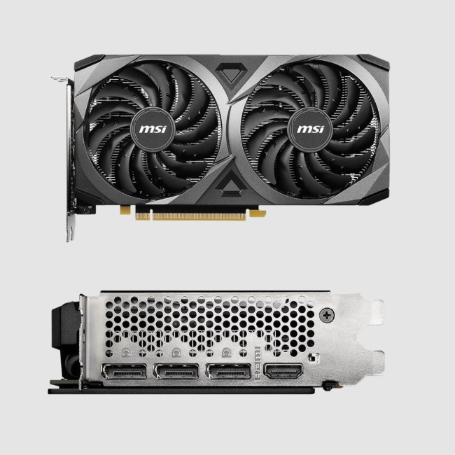 Tarjeta de video MSI 8GB GeForce RTX 3050 Ventus 2X XS 2xfan GDDR6 DLSS2 OC 1xDVI 1xHDMI 1xDP  GEFORCE RTX 3050 VENTUS 2X XS 8G OC - Código: GEFORCE RTX 3050 VENTUS 2X XS 8G OC | Compra en Guadalajara