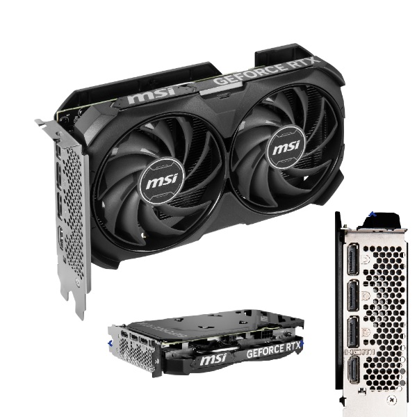 Tarjeta de Video MSI Ventus Black GeForce RTX4060TI OC 8GB Dual Fan GDDR6 PCIe 4.0 1xHDMI 3xDP RTX 4060 TI VENTUS 2X BLACK 8G OC - Código: RTX 4060 TI VENTUS 2X BLACK 8G OC | Compra en Guadalajara