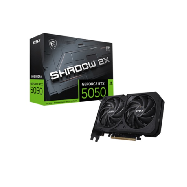 Tarjeta de video MSI 8GB GeForce RTX 5050 SHADOW 2X OC 2xFAN GDDR6 1xHDMI 3xDP RTX 5050 8G SHADOW 2X OC - Gigabyte