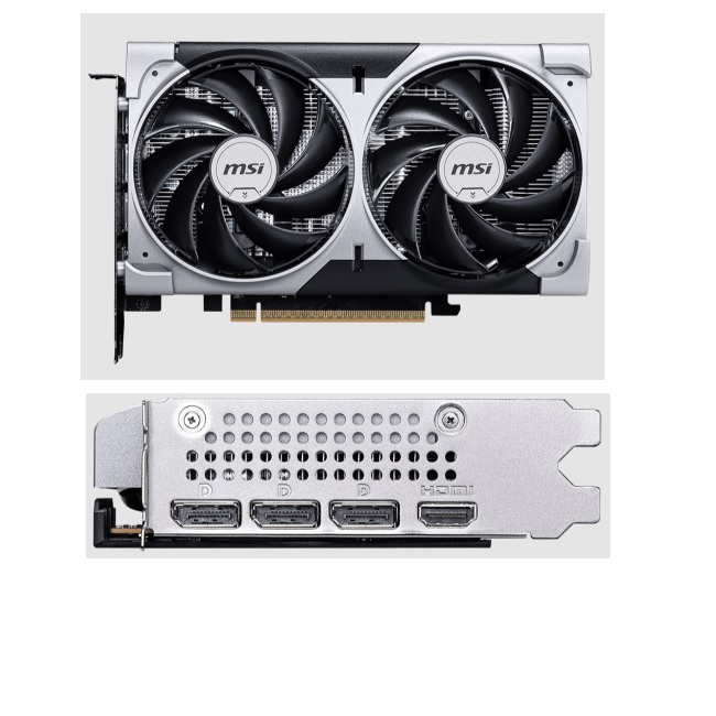 Tarjeta de video MSI 8GB GeForce RTX 5060 VENTUS 2xfan GDDR7 1xHDMI - Xfx