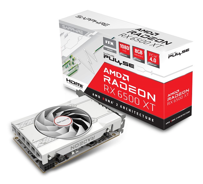 VGA SAPPHIRE PULSE AMD RADEON RX 6500 XT ITX PURE GAMING OC 11314-06-20G - Código: 11314-06-20G | Compra en Guadalajara