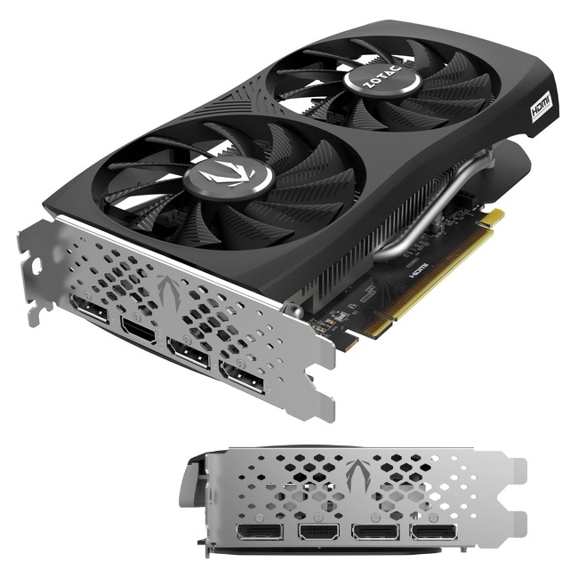 Tarjeta De Video Zotac  Zt D40600H 10M  Rtx4060 Oc 8Gb Twin Edge Pci E 4 0 Hdmi 3 Dp 1 4A 2 Fan - ZT-D40600H-10M