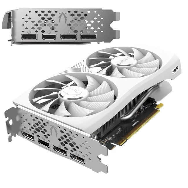 Tarjeta De Video Zotac Nvidia Rtx 4060 Twin Edge Oc White 8Gb Pci4 - ZT-D40600Q-10M