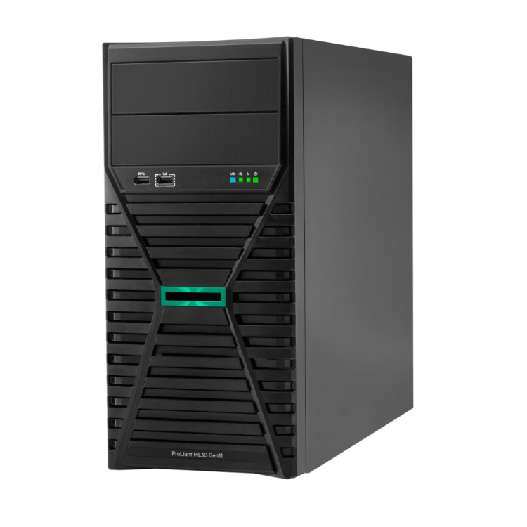 SERVIDOR HPE PROLIANT ML30 GEN11 6325P 3.5GHZ 4C 1P 1X32GB-U 4LFF-NHP 2X1TB SATA HDD 1X350W PS LA SERVER - Qnap