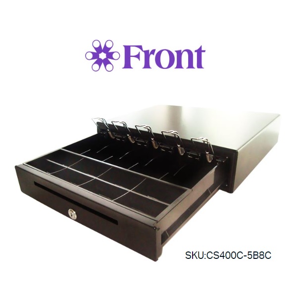 CAJON DE DINERO FRONT 5 BILLETES 8 MONEDAS 1 RANURA NEGRO CS400C-5B8C - Código: CS400C5B8C-B | Compra en Guadalajara