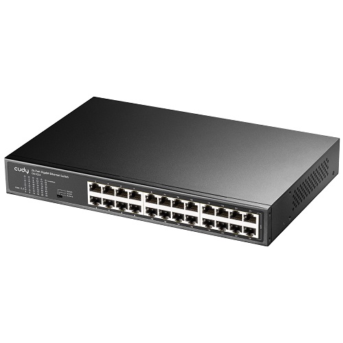 Switch Cudy GS1024 de escritorio/montura rack 24 puertos gigabit carcasa de metal no administrable Auto MDI/MDIX - Poly