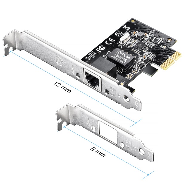 Adaptador Cudy PE10 PCI Express 1 puerto RJ45 gigabit 10/100/1000 Mbps PCIE-16X/PCIE-4X/PCIE-8X/PCIE-1X - Tp Link