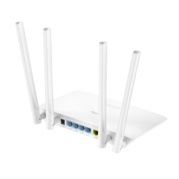 Router Wi-Fi Cudy WR1200 AC1200 multi-modo AP/WISP/RE 1 puerto WAN y 4 puertos LAN Ethernet 10/100 con 4 antenas externas 5dBi - Intellinet