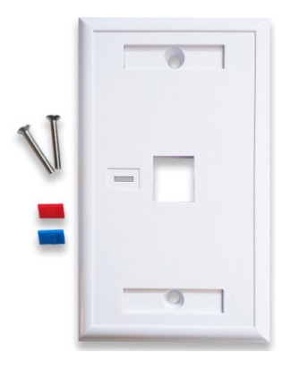 Tapa De Pared BROBOTIX 251701 TAPA - FACEPLATE DE 1 PANEL PARA JACK UNIVERSAL STANDARD BLANCO BROBOTIX 251701 - Código: 251701 | Compra en Guadalajara