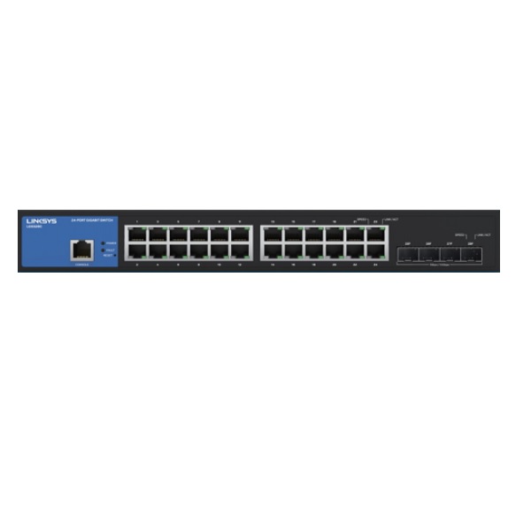 Linksys Switch 24 Ptos Administrable Gigabit 4 Ptos 10G Sfp   Lgs328C  - LGS328C