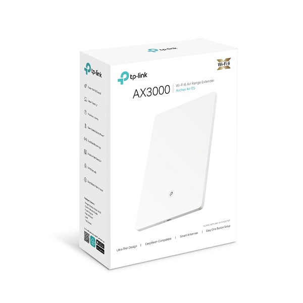 Extensor de rango inalámbrico TP-Link Archer Air E5 Wi-Fi 6 AX3000 Smart Roaming compatible mesh ultra delgado diferentes tipos montaje pared - Cisco