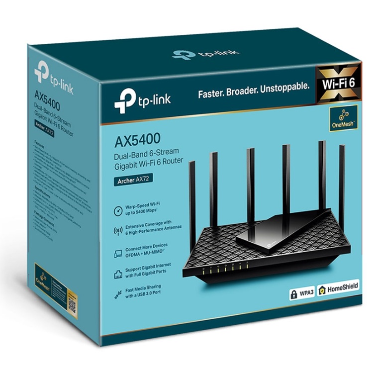 ROUTER WI-FI 6 GIGABIT AX5400  ARCHER AX72 - Código: ARCHER AX72 | Compra en Guadalajara