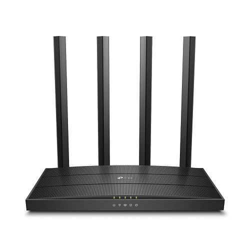 Router Wi-Fi AC1200 TP-Link Archer C6 v4.0 MU-MIMO One Mesh 1 puerto WAN y 4 puertos LAN gigabit 4 antenas externas - Nexxt