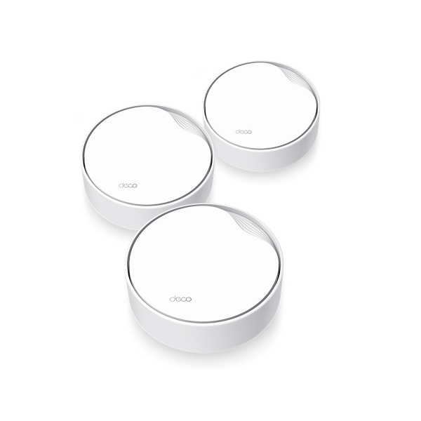 Sistema Deco X50-PoE 3 piezas TP-Link Mesh Wi-Fi 6 AX3000 802.3at PoE 1x RJ45 2.5Gbps y 1x RJ45 gigabit por pieza MU-MIMO OFDMA - Tp Link