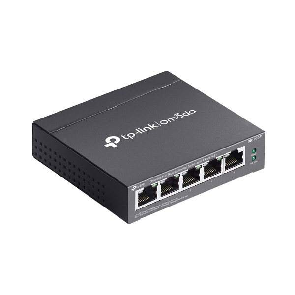 Switch TP-Link Omada DS105G metálico de escritorio 5 puertos gigabit AUTO Negociación/AUTO MDI/MDIX no administrable - Tp Link