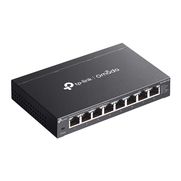 Switch TP-Link Omada DS108G-M2 metálico escritorio 8 puertos RJ45 hasta 2.5 Gbps Multi-Gig no adminsitrable operación sileciosa - Cisco
