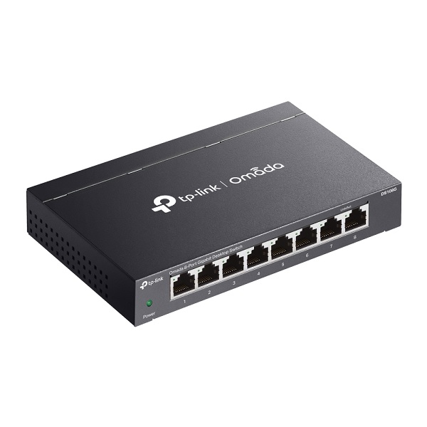 Switch TP-Link Omada DS108G metálico escritorio 8 puertos gigabit 10/100/1000M no administrable Auto-MDI/MDIX Green Ethernet - Tp Link