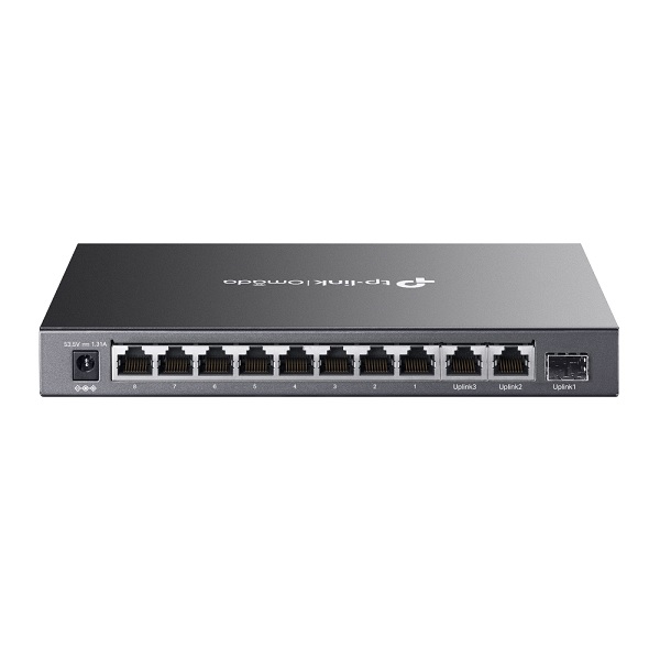Switch TP-Link Omada DS111P metálico escritorio/ montaje pared 10 puertos RJ45 8x 10/100 PoE max 65W y 2x gigabit 1x SFP gigabit no administrable - Cnet